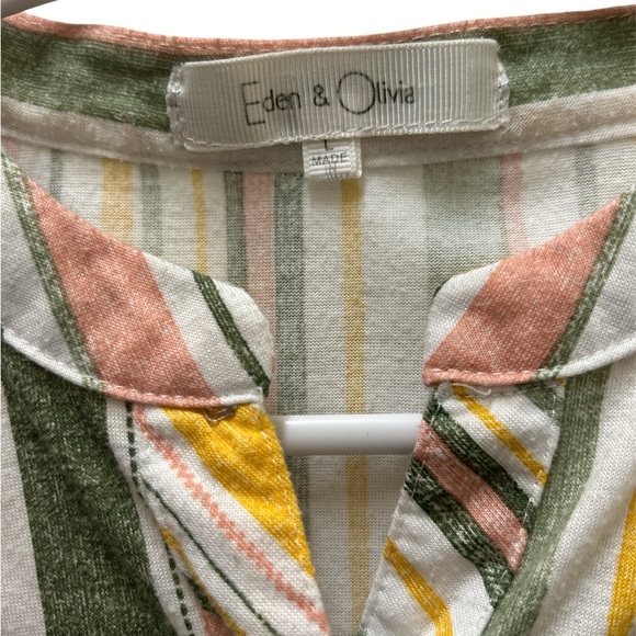 Eden & Olivia Multicolor Striped Blouse - Picture 3 of 3